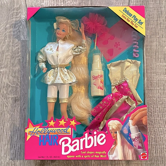NIB BARBIE Hollywood Hair Deluxe Play Set - Picture 1 of 10